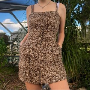 Leopard romper